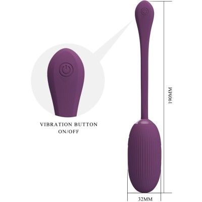 PRETTY LOVE DOREEN HUEVO VIBRADOR RECARGABLE LILA