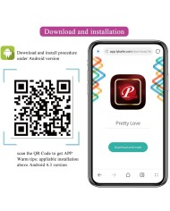 PRETTY LOVE AUGUST VIBRADOR DOBLE PLACER APP REMOTE