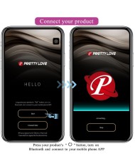 PRETTY LOVE AUGUST VIBRADOR DOBLE PLACER APP REMOTE