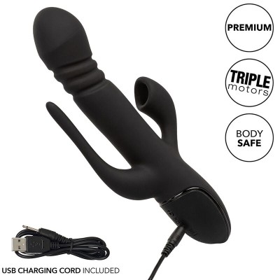 CALEXOTICS VIBRADOR TRIPLE EUPHORIA NEGRO