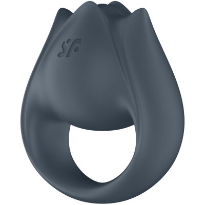 SATISFYER PERFECT PAIR 2 MULTIVIBRADOR 2 EN 1 ANILLO PARA PENE ESTIMULADOR DE DEDO GRIS
