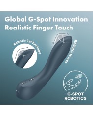 SATISFYER G SPOT WAVE 4 VIBRADOR 12 PROGRAMAS DE VIBRACION GRIS OSCURO