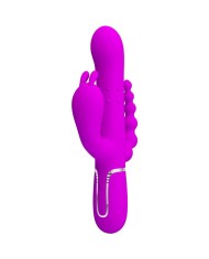 PRETTY LOVE CAMMY TRIPLE VIBRADOR MULTIFUNCION 4 EN 1 ROSA