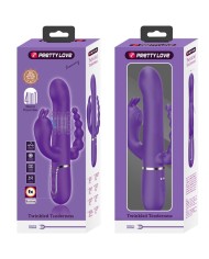 PRETTY LOVE CAMMY TRIPLE VIBRADOR MULTIFUNCION 4 EN 1 MORADO