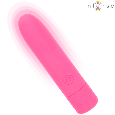 INTENSE SYMONE BALA VIBRADORA RECARGABLE POR USB 8 VIBRACIONES ROSA 10 X 22 CM