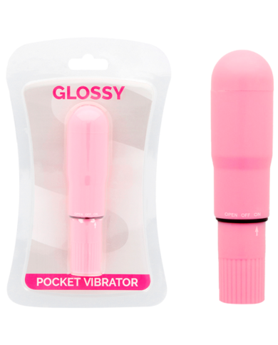 GLOSSY POCKET VIBRADOR ROSA