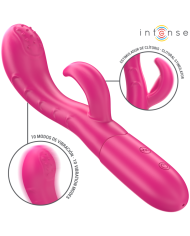 INTENSE AMARA VIBRADOR CON LENGUA ESTIMULADORA 10 VIBRACIONES ROSA
