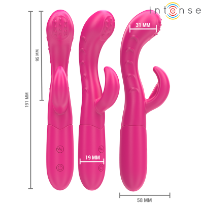 INTENSE AMARA VIBRADOR CON LENGUA ESTIMULADORA 10 VIBRACIONES ROSA