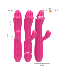 INTENSE IVY VIBRADOR FLEXIBLE 10 VIBRACIONES CON LENGUA ESTIMULADORA ROSA