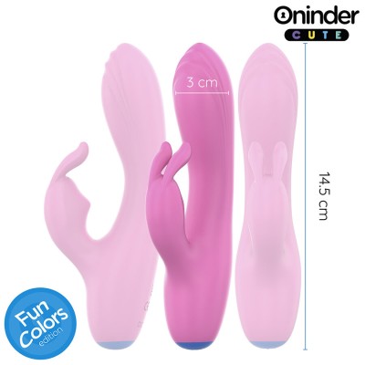 ONINDER CUTE LOVE BUNNY VIBRADOR PUNTO G Y CLITORIS APP MUNDIAL GRATUITA