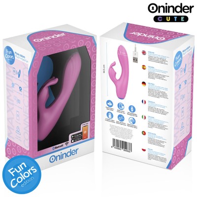 ONINDER CUTE LOVE BUNNY VIBRADOR PUNTO G Y CLITORIS APP MUNDIAL GRATUITA