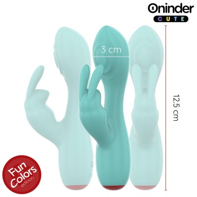 ONINDER CUTE LOVE BUNNY VIBRADOR PUNTO G Y CLITORIS APP MUNDIAL GRATUITA