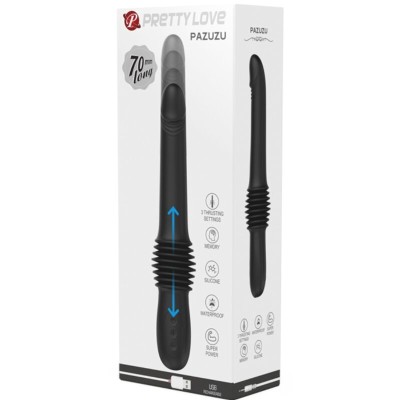 PRETTY LOVE PAZUZU VIBRADOR 3 MODOS DE EMPUJE NEGRO