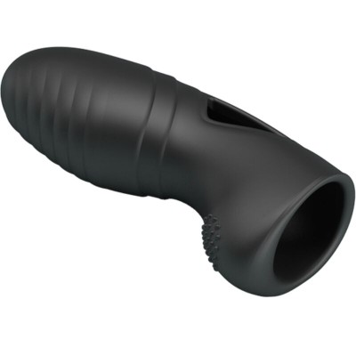 PRETTY LOVE ALAN VIBRADOR DE DEDO SILICONA NEGRO