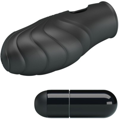 PRETTY LOVE LICH VIBRADOR DE DEDO SILICONA NEGRO