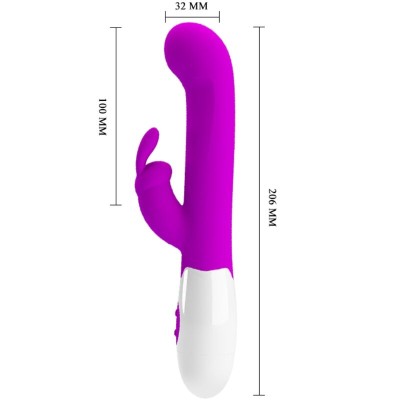 PRETTY LOVE CENTAUR VIBRADOR RABBIT 30 MODOS DE VIBRACION MORADO