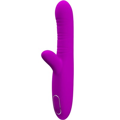 PRETTY LOVE ANGELIQUE VIBRADOR MULTIFUNCION ESTIMULADOR DE CLITORIS MORADO
