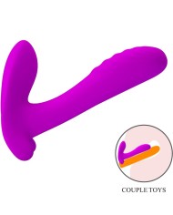 PRETTY LOVE MASAJEADOR VIBRADOR 12 VIBRACIONES CONTROL REMOTO MORADO