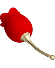 PRETTY LOVE ROSE LOVER ROSA ESTIMULADORA DE CLITORIS 12 VIBRACIONES ROJO
