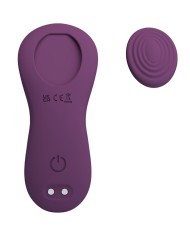 PRETTY LOVE MANE MASAJEADOR LAY ON CLITORIS 10 VIBRACIONES CONTROL REMOTO MORADO