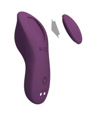 PRETTY LOVE MANE MASAJEADOR LAY ON CLITORIS 10 VIBRACIONES CONTROL REMOTO MORADO