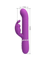 PRETTY LOVE COALE VIBRADOR RABBIT MULTIFUNCION 4 EN 1 MORADO