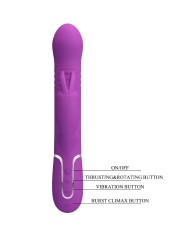 PRETTY LOVE COALE VIBRADOR RABBIT MULTIFUNCION 4 EN 1 MORADO