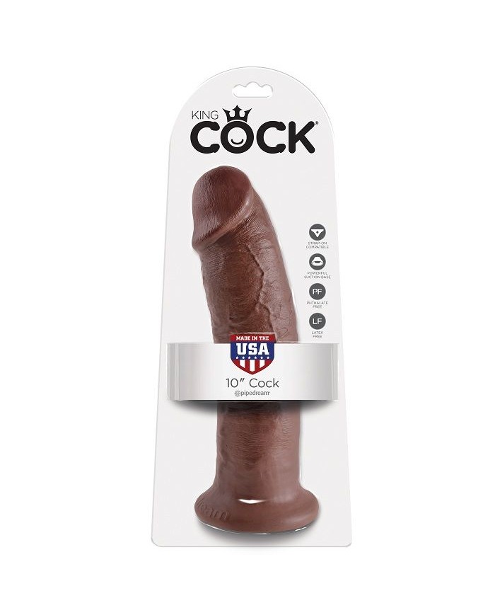 KING COCK 10 PENE MARRON 254 CM KING COCK 10 PENE MARRON 254 CM