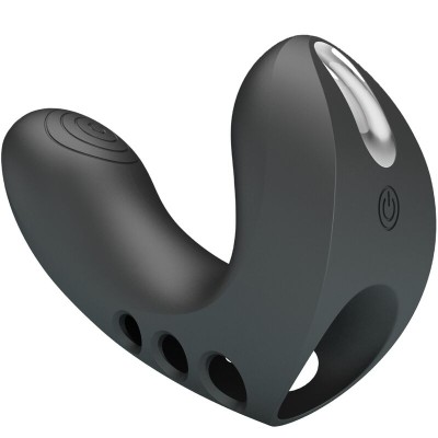 PRETTY LOVE CAMELIA VIBRADOR DE DEDO 7 VIBRACIONES NEGRO
