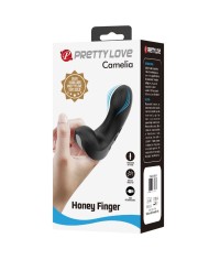 PRETTY LOVE CAMELIA VIBRADOR DE DEDO 7 VIBRACIONES NEGRO