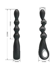 PRETTY LOVE FEDERER VIBRADOR ANAL 12 VIBRACIONES NEGRO