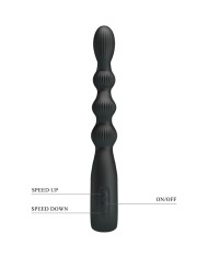 PRETTY LOVE FEDERER VIBRADOR ANAL 12 VIBRACIONES NEGRO