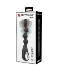 PRETTY LOVE FEDERER VIBRADOR ANAL 12 VIBRACIONES NEGRO