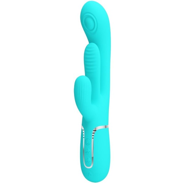 PRETTY LOVE SHANIA TRIPLE VIBRADOR RABBIT MULTIFUNCION 3 EN 1
