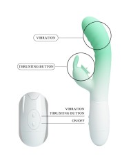 PRETTY LOVE CERBERUS VIBRADOR RABBIT 3O VIBRACIONES VERDE