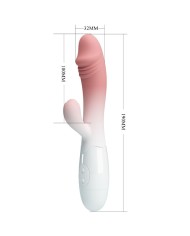 PRETTY LOVE SNAPPY VIBRADOR RABBIT 3O VIBRACIONES ROSA