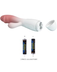 PRETTY LOVE SNAPPY VIBRADOR RABBIT 3O VIBRACIONES ROSA