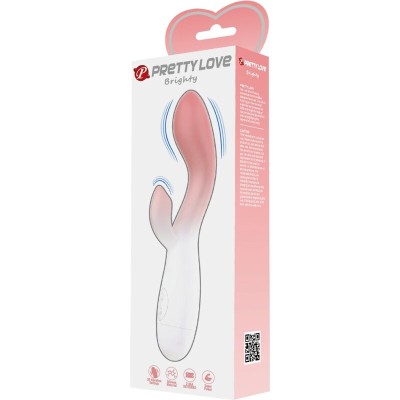 PRETTY LOVE BRIGHTY VIBRADOR PUNTO G ESTIMULADOR CLITORIS 30 VIBRACIONES ROSA