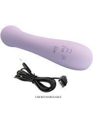 PRETTY LOVE ROSOLYN VIBRADOR RABBIT 10 VIBRACIONES MORADO