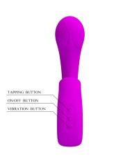 PRETTY LOVE SIBEL VIBRADOR PUNTO G ESTIMULADOR CLITORIS 10 VIBRACIONES MORADO