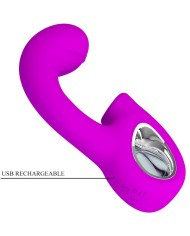 PRETTY LOVE SIBEL VIBRADOR PUNTO G ESTIMULADOR CLITORIS 10 VIBRACIONES MORADO