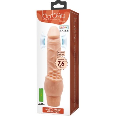 BAILE BARBARA VIBRADOR REALISTICO 195 CM NATURAL
