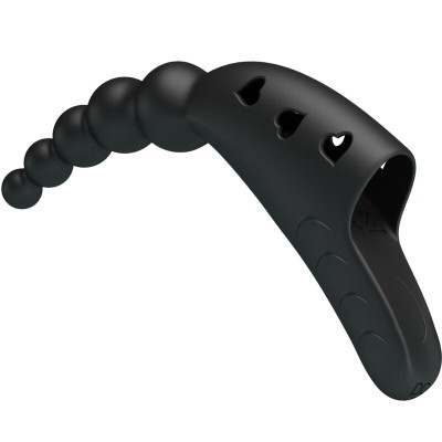 PRETTY LOVE JORDIN VIBRADOR DE DEDO 10 VIBRACIONES NEGRO