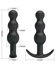 PRETTY LOVE SIDNEY VIBRADOR ANAL 10 VIBRACIONES NEGRO