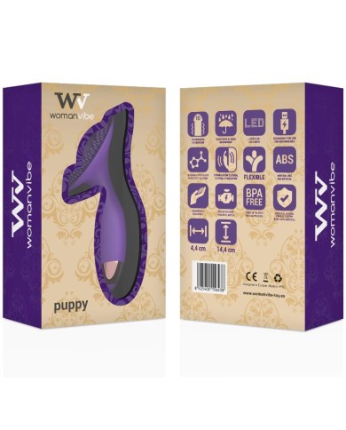 WOMANVIBE PUPPY ESTIMULADOR RECARGABLE SILICONA WOMANVIBE PUPPY ESTIMULADOR RECARGABLE SILICONA
