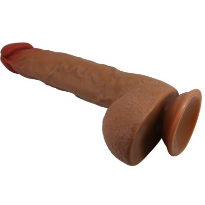 BAILE BEAUTIFUL WILKS VIBRADOR REALISTICO DE 5 CONFIGURACIONES 25 CM MULATO