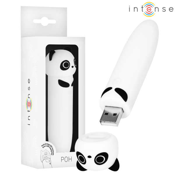 INTENSE POH BALA VIBRADORA PANDA RECARGABLE USB 10 X 22 CM