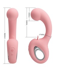 PRETTY LOVE ERYNNYES VIBRADOR PUNTO G ESTIMULADOR CLITORIS 10 VIBRACIONES ROSA