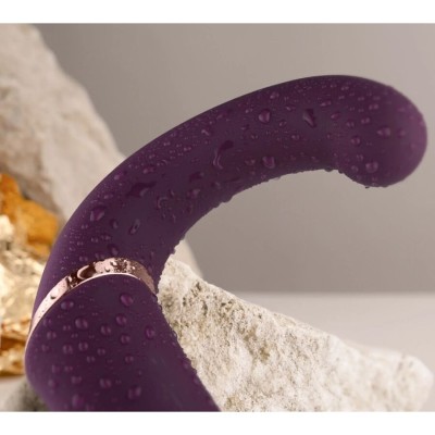 ROCKS OFF GEMINI VIBRADOR DUAL PUNTO G Y ESTIMULADOR CLITORIS MORADO