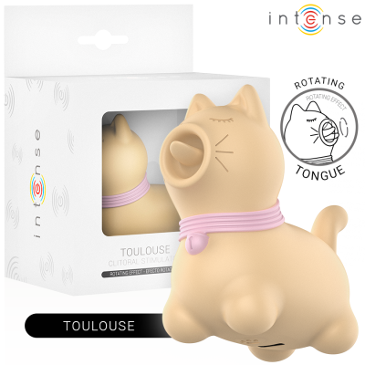 INTENSE TOULOUSE ESTIMULADOR CON LENGUA ROTATIVA 360º AMARILLO